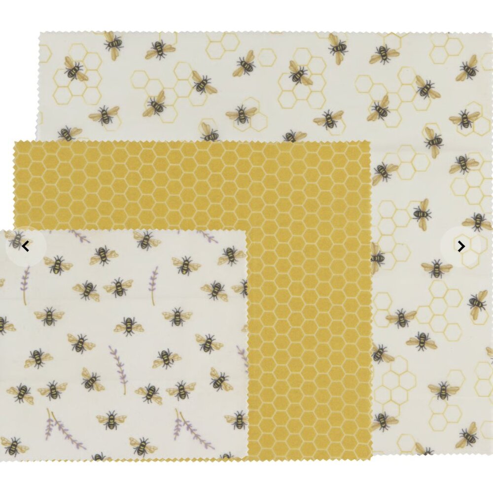 3 x Bees Beeswax Wrap Set of 3 (total 9 pieces)